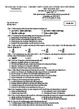 Đề khảo sát chất lượng môn Vật lý Lớp 12 - Mã đề 003 - Năm học 2018-2019 - Sở giáo dục và đào tạo Thanh Hóa